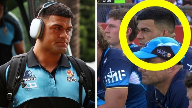 David Fifita was sitting on the bench.