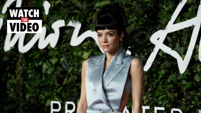 Lily Allen walks red carpet at 2021 Fashion Awards