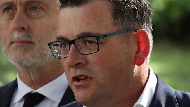 Premier Daniel Andrews and Special Minister for State Gavin Jennings. Picture: AAP