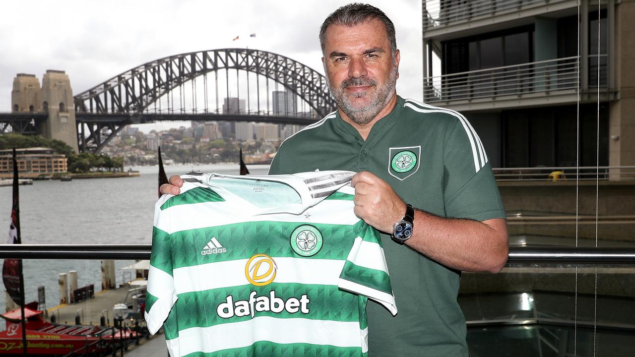 SYDNEY, AUSTRALIA – SEPTEMBER 21: Ange Postecoglou announces Celtic visit to Australia on September 21, 2022 in Sydney, Australia. (Photo by Brendon Thorne/Getty Images for Bursty)