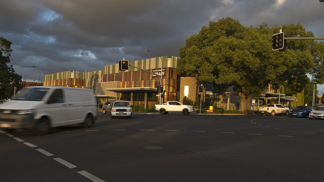 The intersection of Victoria and Herries Sts in the Toowoomba CBD.