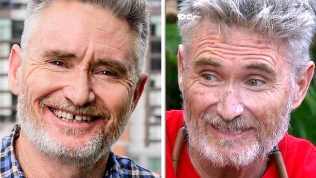 Dave Hughes before and after I'm A Celeb.