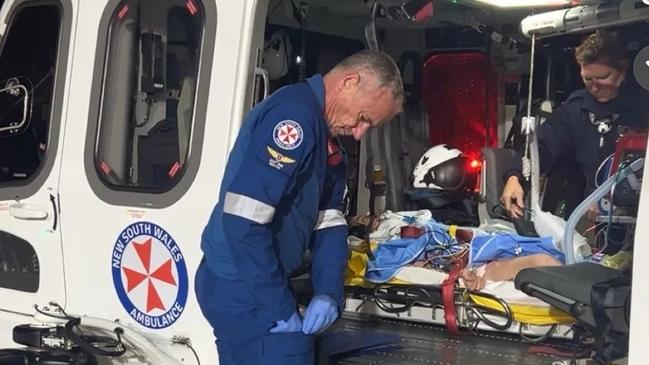Nellie Griffiths was rushed to Sydney Children's Hospital with extensive injuries where she remains in a coma. Picture: Supplied / GoFundMe.