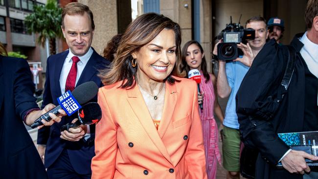 Lisa Wilkinson arrives at the Federal Court in Sydney. Picture: NCA NewsWire / Christian Gilles