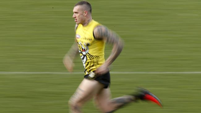 Dustin Martin is finding form at the right time for Richmond. Picture: Darrian Traynor/Getty