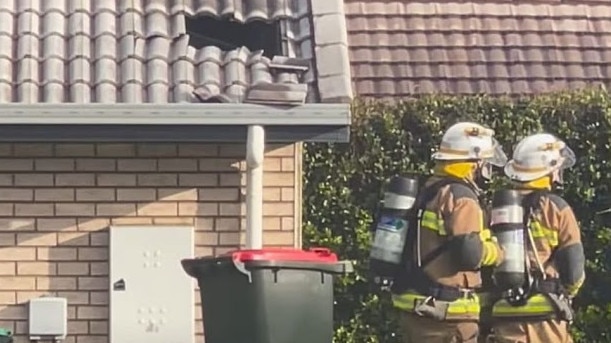 Pimpama home reportedly struck by lightning. Picture: Supplied.