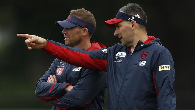 Is Adem Yze (right) the Giants’ next senior coach? Picture: Getty Images