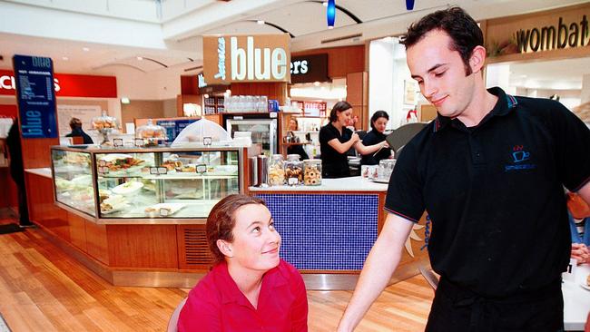 Jamaica Blue Cafe at Westfield Hornsby back in 2001. Picture: Troy Snook