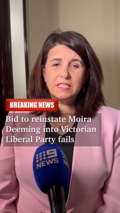 "Disappointed" - Liberals fail to return Moira Deeming to the party