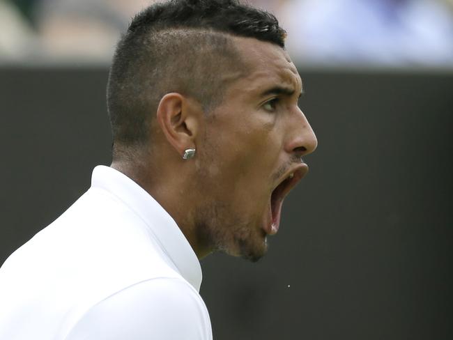 Nick Kyrgios watched Ajla Tomljanović’s match.