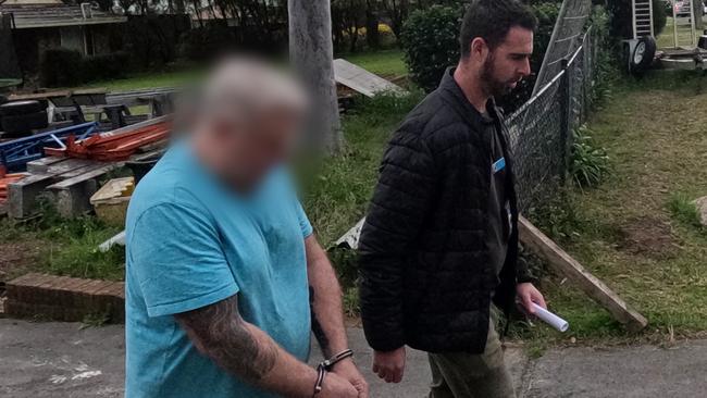A 37-year-old man who arrived at the scene was arrested in relation to the vehicles. Picture NSW Police.