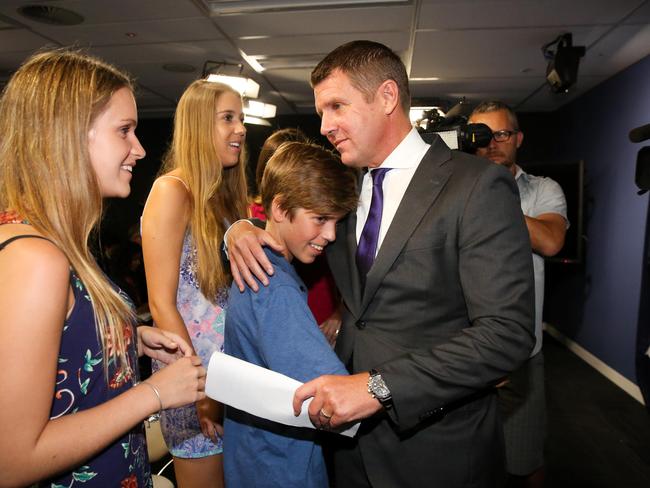 Premier Mike Baird called it quits today Picture: Ryan Osland