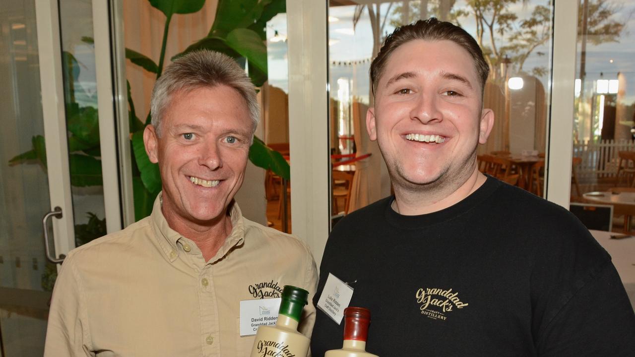 Dave and Luke Ridden of Granddad Jack's Distillery, which will open soon in Brisbane’s north.