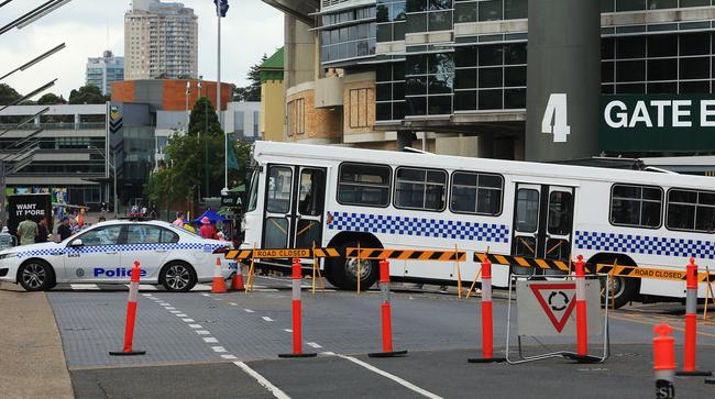 Police will be out in force at the SCG. Picture: Mark Evans