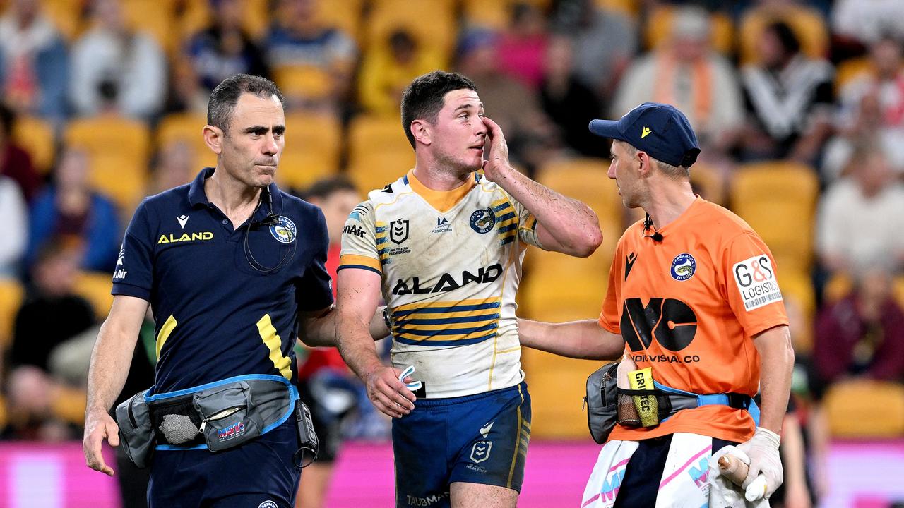 Mitchell Moses will miss the Raiders clash due to the NRL’s concussion stand-down rules. Picture: Getty