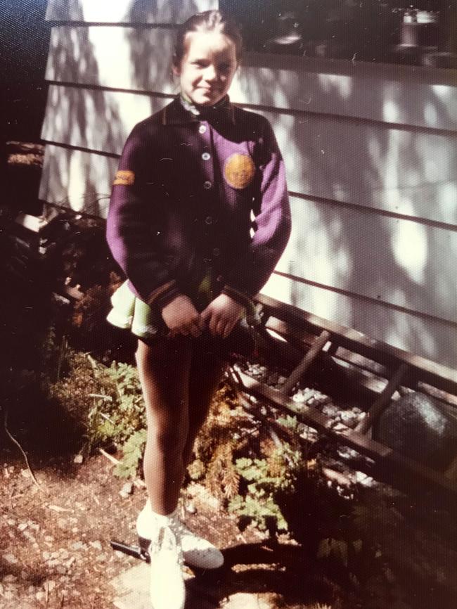 Jackie Taranto, aged 10, was a keen ice-skater, skier and athlete growing up in Vancouver, Canada.