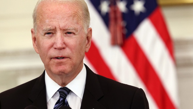 President Joe Biden has announced a mask mandate on transport in the US. Picture: Getty Images