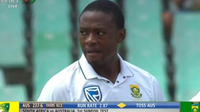 Kagiso Rabada was fired up early on day two