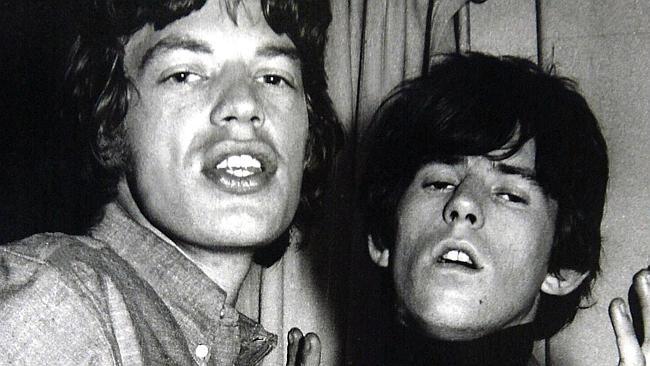 Mick Jagger and Keith Richards in Melbourne in 1965.