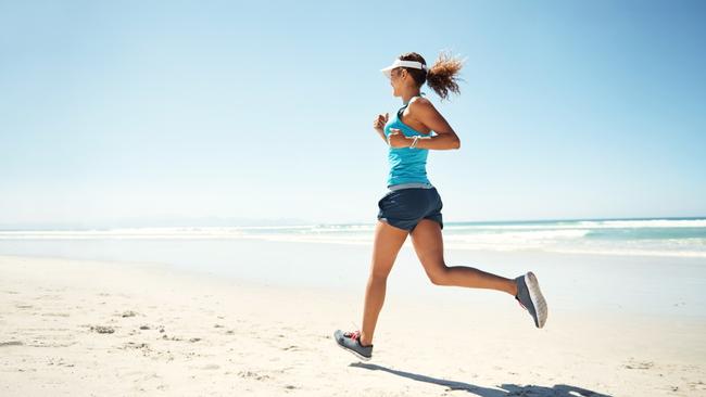 Don't forget to follow the running tracks off the beach.