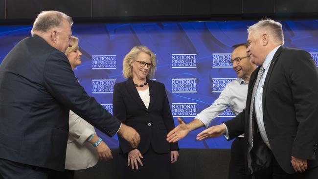 The ABC’s Laura Tingle at the National Press club in Canberra. Picture: NCA Newswire/ Andrew Taylor