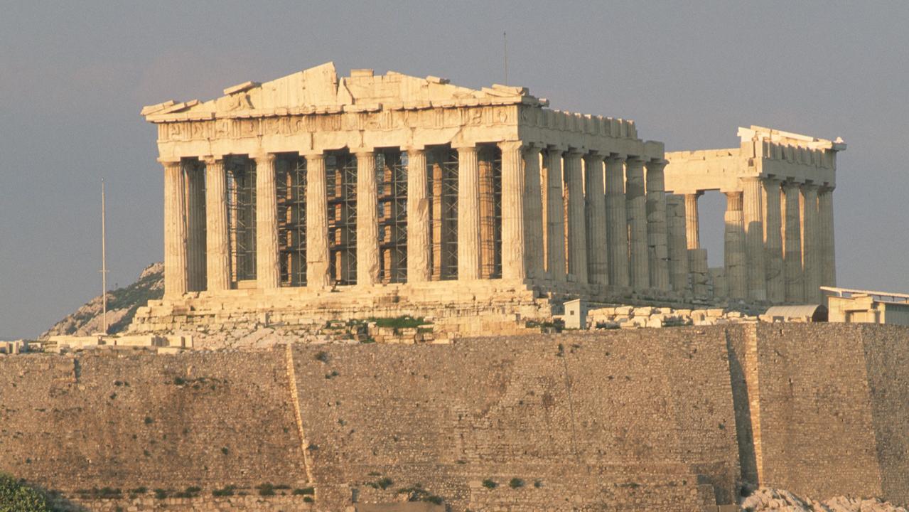 The Parthenon sits at the top of the Acropolis in Athens. Picture: Getty Images