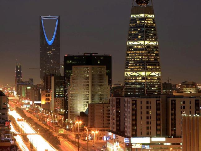 FILE - In this Wednesday, Feb. 9, 2011 file photo, Saudi Arabian city view with the 'Kingdom Tower', background, and 'Al-Faislia Tower' in Riyadh. Saudi Arabia’s stock exchange has opened up to direct foreign investment for the first time. The decision to open up the Tadawul stock exchange on Monday comes at a crucial time for Saudi Arabia, whose revenue has taken a hit from the plunge in oil prices over the past year. The kingdom is the world’s largest exporter of crude. (AP Photo/Hassan Ammar, File)