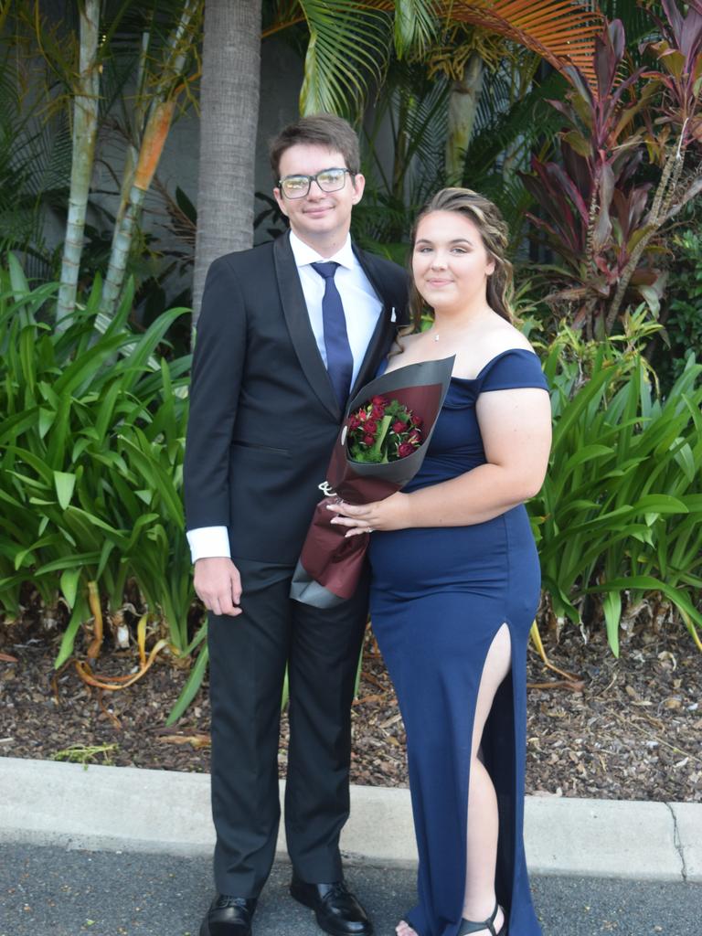 Max Mitchell and Ashleigh Hall at the Whitsunday Christian College school formal. Picture: Laura Thomas