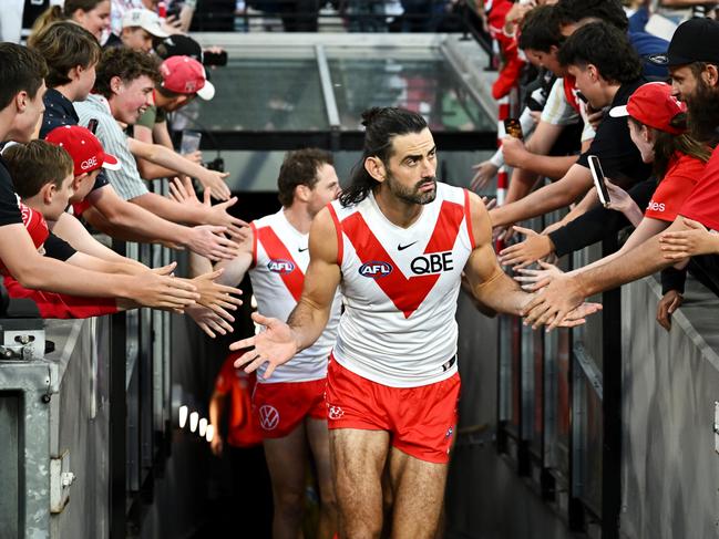 Brodie Grundy has once again left SuperCoaches disappointed. (Photo by Quinn Rooney/Getty Images)