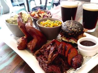 A smoked platter at Hemingway's Brewery