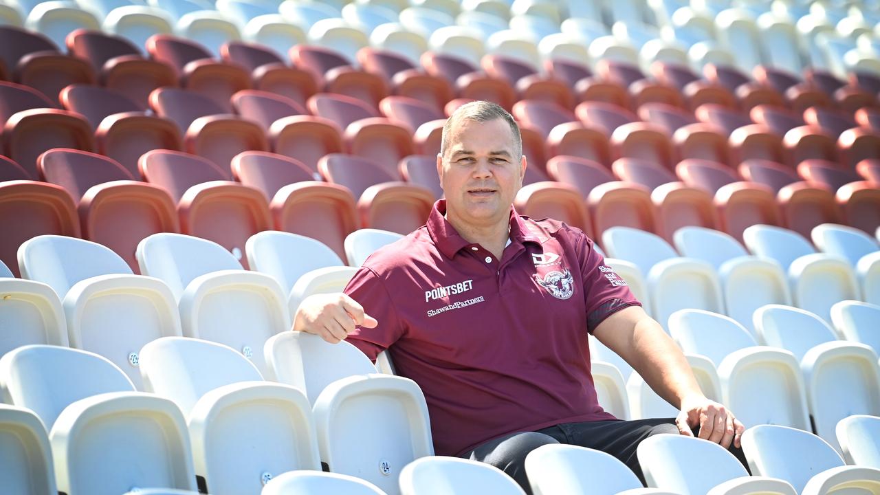 Newly appointed Manly coach Anthony Seibold is not dwelling on what went wrong at other clubs. Picture: Jeremy Piper