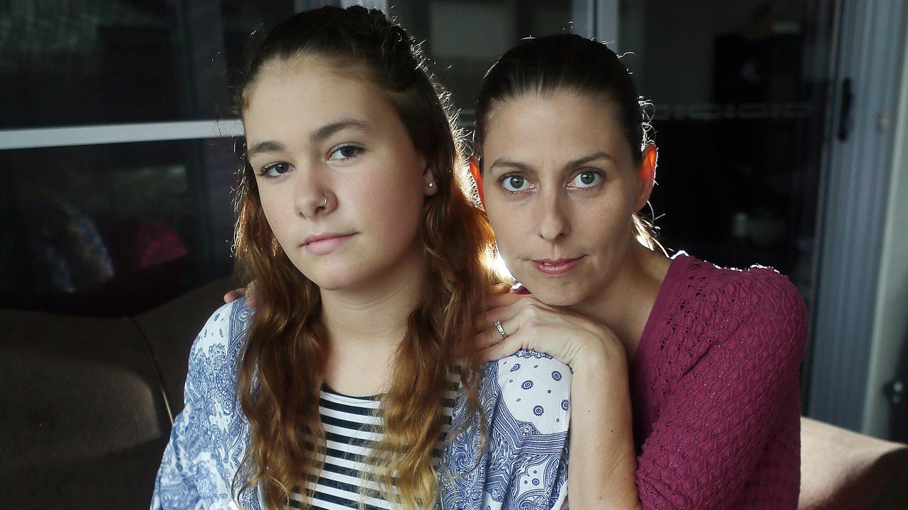 Hannah Etherington, 14, took part in the Salt and Ice Challenge. Pictured here with her mum Rebecca. Picture: Glenn Barnes