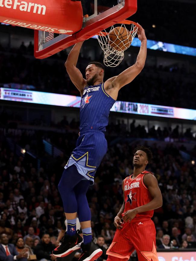 Simmons is a three-time NBA All-Star. (Photo by Jonathan Daniel/Getty Images/AFP)