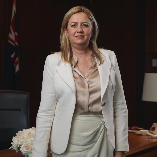 Former Queensland Premier Annastacia Palaszczuk at her old office in William Street. Picture Lachie Millard