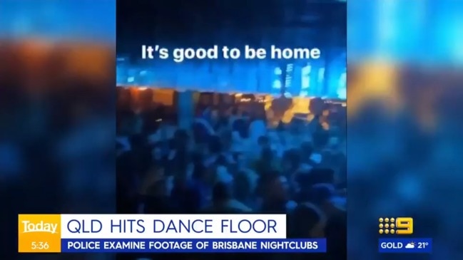 Dancers pack Queensland nightclub dancefloors in breach of COVID-19 rules (Today Show)