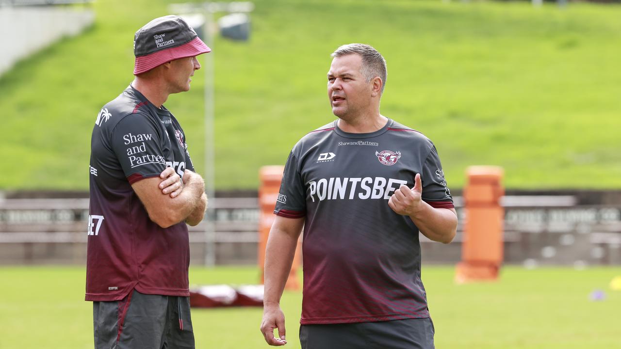 New Manly Warringah Sea Eagles coach, Anthony Seibold, has come under fire. Picture: Justin Lloyd.