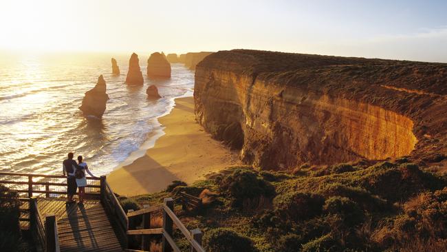 The sun has quickly set on plans to charge for parking along the Great Ocean Road, including at the Twelve Apostles. Picture: Getty