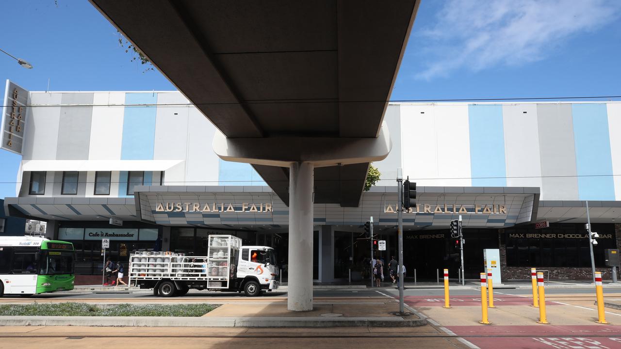 The exterior of an aging Australia Fair shopping centre at Southport. Picture Glenn Hampson