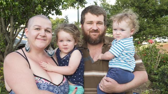 (From left) Toni, Ruby, Eric and Edward Orford at the Toowoomba Hospice Christmas Carols. Sunday, 25th Nov, 2018.