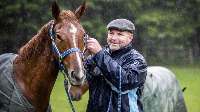 WEEKEND ONLY- Peter Moody at home in his Belgrave South property. Picture- Nicole Cleary