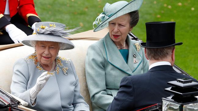 Princess Anne with her mother, Queen Elizabeth II in 2019. Picture: Adrian Dennis/AFP