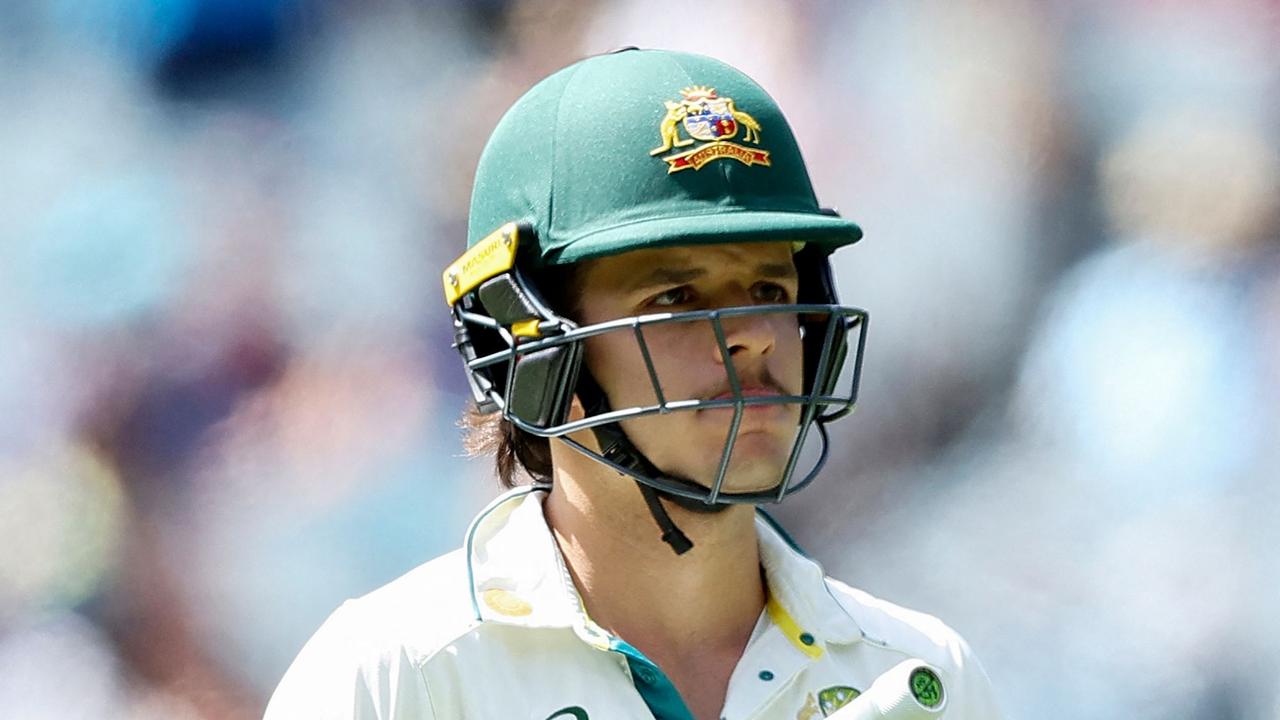 Sam Konstas has been urged to immediately address the flaw in his batting technique (Photo by Martin KEEP / AFP)