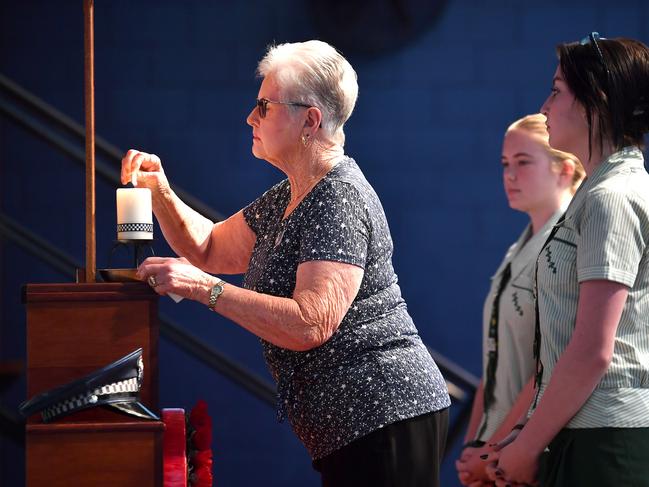 Patricia Priddle National Police Remembrance Day in Alexandra Hills. Picture: John Gass