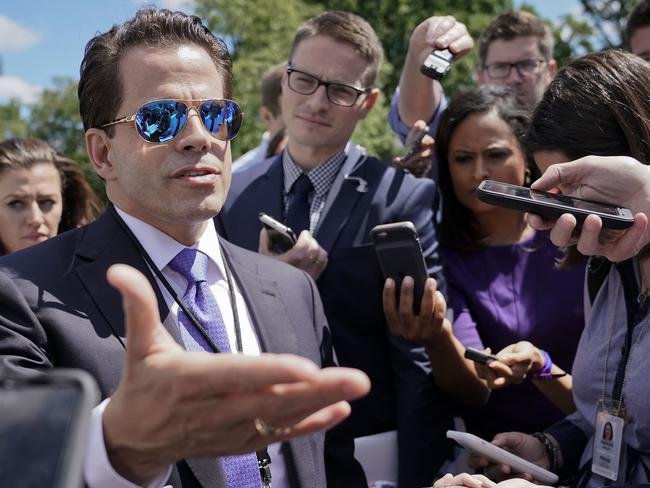 White House communications director Anthony Scaramucci also did not appear to grasp the difference between government and business. Picture: AP