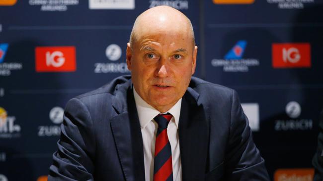 Melbourne Football Club CEO Peter Jackson: “If you take the gaming revenue out, you would have to increase the rest of our normal revenue by about 10 per cent to replace it.” Pic: Getty Images