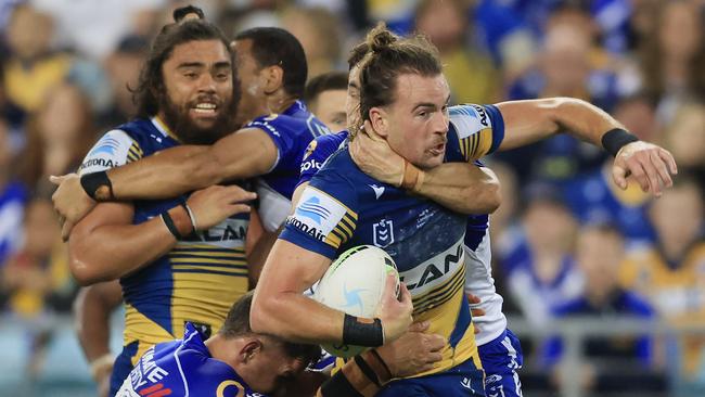 Clint Gutherson was unstoppable in the first half. Picture: Mark Evans/Getty Images