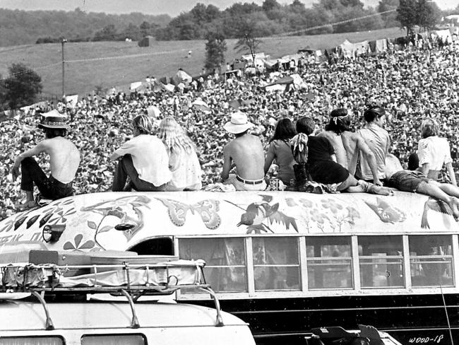 A grandstand seat at Woodstock