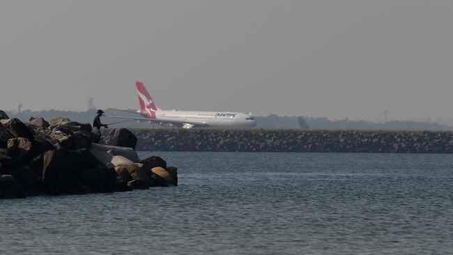 A Qantas plane was preparing for takeoff when the incident occurred. Picture: NCA NewsWire/Bianca De Marchi