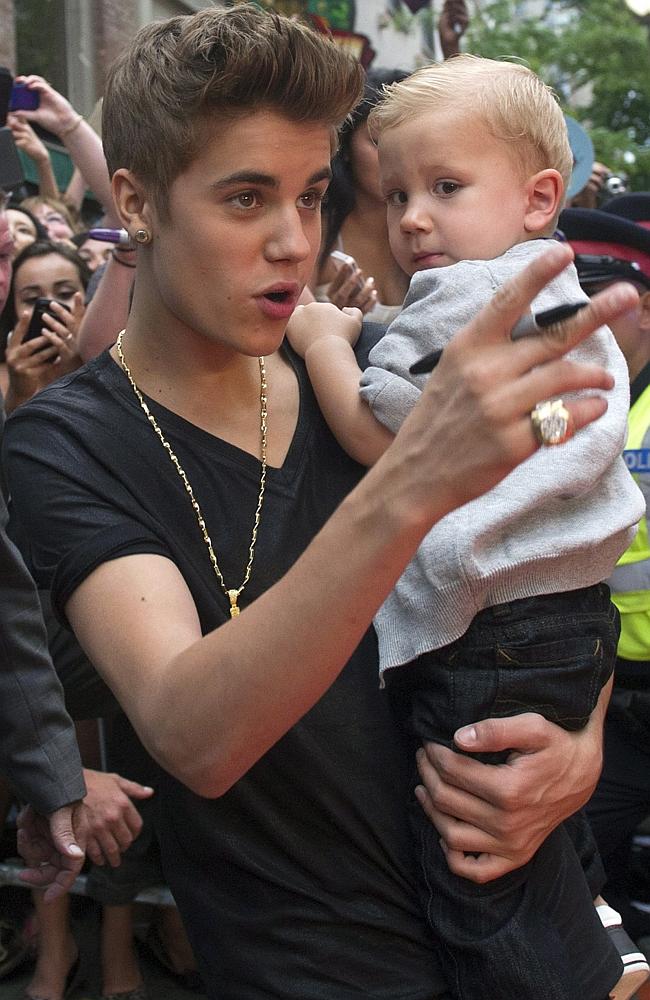 Justin Bieber Hits MuchMusic Video Awards Red Carpet With Baby Brother Jaxon