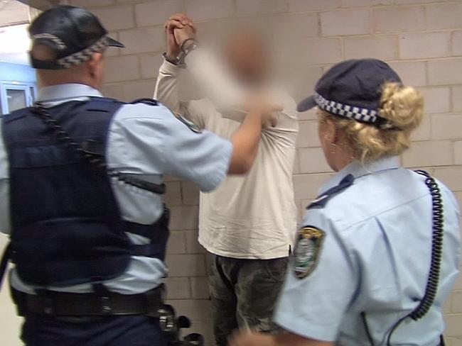 Man Haron Monis after his arrest this morning.